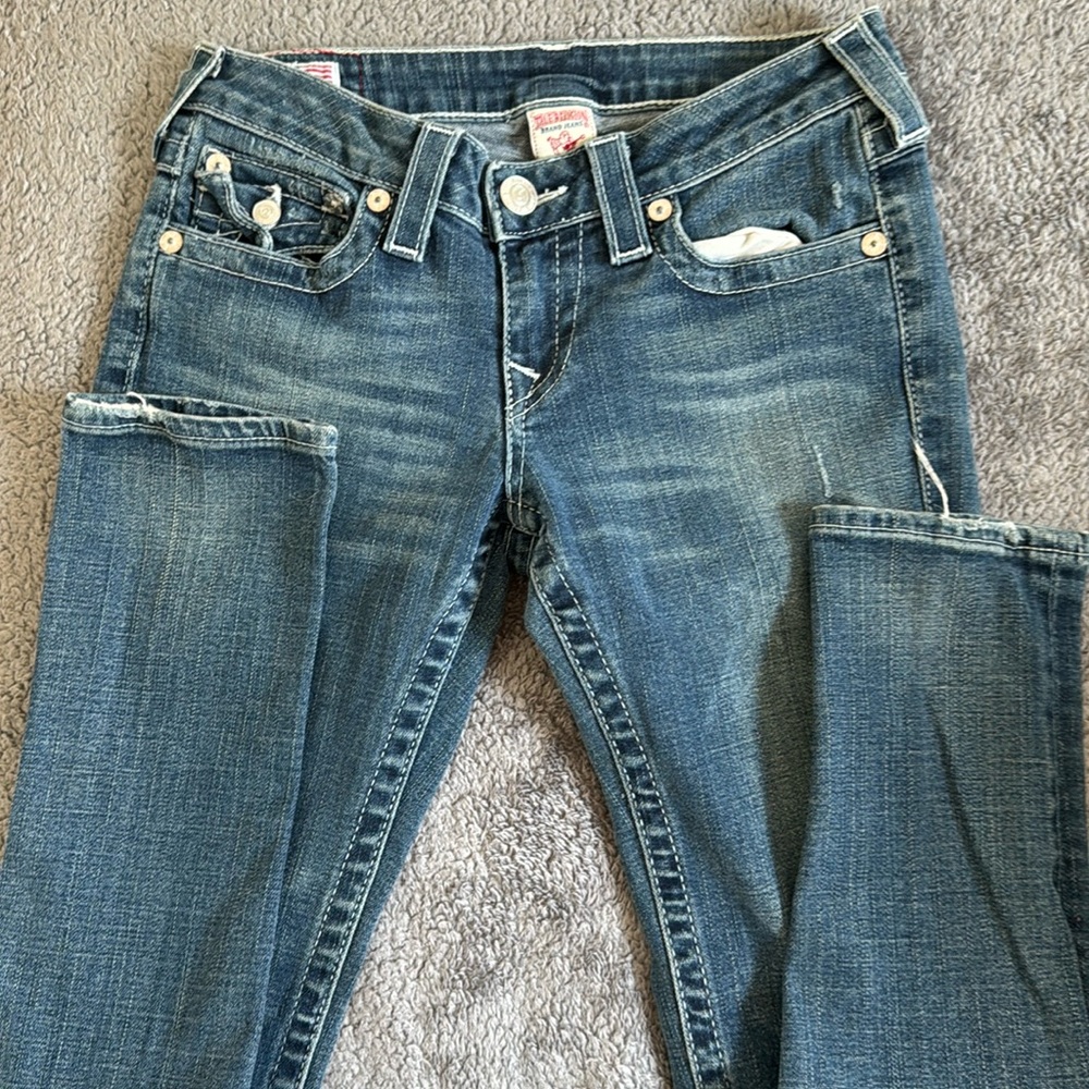 True religion jeans JODIE skinny distressed jeans size 27